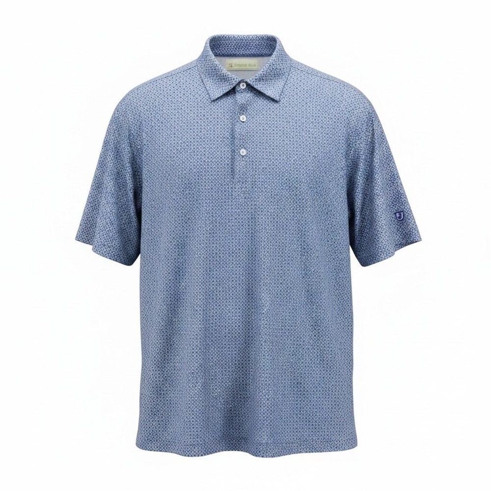 Donald Ross Golf Shirt Blue Large